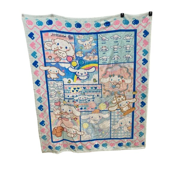 Sanrio Cinnamoroll Blanket With Cute Graphic Print - Picture 1 of 7